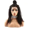 Curly Wave Lace Front Wig Pre-Plucked Brazilian Deep Curly Wavy Remy Virgin Human Hair Wigs for Black Women Julienchina