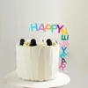 الإمدادات الاحتفالية Ins 2022 Happy Year Cake Topper Acrylic Novelty Colors Bright Color