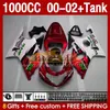 Injektionsmässa tank för suzuki gsxr 1000 cc 1000cc k2 gsxr-1000 2000-02 bodys 155no.111 GSX R1000 GSXR1000 2001 2002 2002 GSX-R1000 00 01 02 OEM FAIRING RED GLOSSY