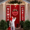 Décorations De Noël Joyeux Noël Porte En Bois Décoration Suspendue Xmas Hanging Elk Jingle Bells Pendentif De Noël Navided 2023 Année Décors À La Maison 220921