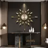 벽시계 전자 고급 스러움 대형 시계 거실 창조적 인 장식 주방 시계 Horloge Murale Decoration for Home