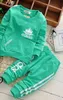 Set di abbigliamento Set per bambini 6M-2T Cappotti e pantaloni per bambini 2 pezzi / set 2 strisce Set sportivi per bambini Neonati maschi Cappotto e pantaloni abbigliamento primaverile per bambini