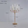 Dekoracja imprezy Candelabras 15 głów 155 cm wysokość DIY Wedding Grand Evnet Table Centerpiece luksusowe kandelabrum złoty metalowe świecacze