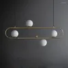 Lampes suspendues Nordic Designer Loft Cafe Led Light Retro Industrial Geometry Creative Dining Living Room Hanging Lights