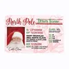 Julklappar Santa Claus Sleigh Riding License Flight Cards ID Xmas Tree Ornament Decoration Old Man Driver License Entertainment Props New Year Wishes