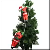 Party Decoration Christmas Santa Claus Climb Climbing Stair Ladder Rope Tree Door Hanging Festival Supplies Decorations Party D Bdebag Dhttv