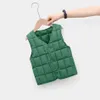 Gilets chauds d'automne pour enfants, gilets pour bébés garçons et filles, vestes sans manches en duvet de coton, manteaux 1-8T