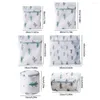 Laundry Bags 6pcs Mesh Set Of 6 Lingerie For Washing Delicates Wash With Zipper Bra Socks St