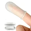 Toilettage pour chiens Chien Super Soft Pet Finger Brosse à dents Nettoyage des dents Mauvaise haleine Soins Outils en silicone non toxiques Chiens Chat Fournitures Inventaire BBB156