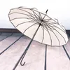 The umbrella Edging Pagoda 16k Long Handle Straight Umbrella Bridal Wedding Outdoor Parasol Rain And Sun Dualpurpose L2209226598625