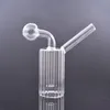 Portable Mini Glass Oil Burner Bong Water Pipes Pyrex Hookah Oil Rigs Smoking Bongs Grueso Heady Recycler Rig para fumador