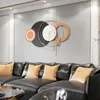 Wandklokken mode metalen Noordse klok modern design rond gigantische digitale woonkamer Relojes de pared decoratie voor thuis