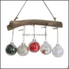 Decoração de festa 80mm Árvore de Natal Decoração Bola Baubles Xmas Pendurado Ornamento Casa Presente - Drop entrega 2021 Jardim Festivo Bdesports Dhwat