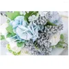 Fleurs décoratives pour la maison, décoration de fête de mariage, tissu en plastique, fleur de pivoine en soie, fausse Rose, Bouquet artificiel