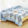 Blankets Cotton Blanket Bedspread Breathable Gauzed Soft Summer Muslin Sleeping 150cmx200cm 200cmx230cm