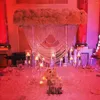 Party Decoration Wedding Crystal Centerpieces Metal Flower Chandeliers Acrylic Stand Bord Centerpiece Aisle Road Lead