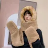 Basker mode varm faux p￤ls nyhet kvinnor kepsar hatt halsduk handskar set beanies plysch