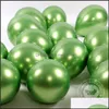 パーティーデコレーション20pcs/lotフルーツグリーンメタリックバルーンゴールドレッドラテックスバルーン誕生日アーチ装飾キッズヘリウムドロップデリMxhome DH376