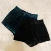 Women's Shorts High Street Stijlvolle 2022 Designer Velvet 2022