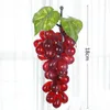 Décoration de fête 36 grappes de raisins fruits artificiels raisin plastique faux réaliste maison mariage jardin Mini Simulation