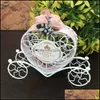 Party Decoration Wedding 1Pc Romantic European Creative Iron Heart Shape Pumpkin Carriage Candy Box Favor And Gifts Supplie Bdesports Dhk8Z