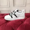 2022 Portofino sneakers i kalvskinn och lack i NY stil Luxury Casual Shoes Sports Designer Sneakerskor tryckta sidensnören bokstäver 35-45