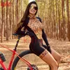 Cycling Jersey Sets Cafitte ladies cycling jersey Macaquinho GO mountain bike long-sleeved jumpsuit sportswear blue uniform suit 220922