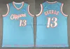 2022-23 뉴 시티 농구 폴 13 조지 유니폼 통기성 스포츠 블랙 홈 어웨이 블루 화이트 칼리지 #24 조지 저지 셔츠