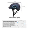 Capacetes de ciclismo Capacete de bicicleta com lanterna traseira recarregável de bicicleta de bicicleta MTB Road Scooter Scooter Ultralight Capace