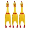 17cm 32cm 40cm Screaming Chicken Squeeze Sound Toy pet dog cat chews toy kids Decompression funny tool rubber Squeak Squeaker puppy gift