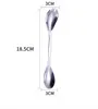 Multifunction Double Head Spoon Fork Stainless Steel Home Kitchen Dining Flatware Noodles Ice Cream Dessert Spoons Forks Cutlery Tool