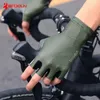 Fünf Finger Handschuhe Boodun 5 Farben Männer Frauen Radfahren atmungsaktiven Antischock -Sport -Halbfinger -Fahrradfahrrad Rennen 220921