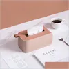 Tissue Boxes Napkins Sile Handle Wet Storage Box Style Holder Nordic Simple Decor Drop Delivery 2021 Home Garden Kitchen Di Bdebag Dhggf