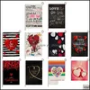 Party Decoration 10 Styles Valentine Day Flag Garden Heart-Shaped Patterns Drop Delivery 2021 Home Festive Party Supplies Eve Yydhhome Dhwip