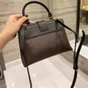 fashion ladies shoulder bag handbag presbyopia letter pattern leather lock buckle design luxury lady handbags purse clutch wallet totes backpack