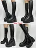 Boots Platform High Heeled Women Knee-high Gothic Style Street Brand New 2022 Winter Great Quality Cool Shoes Y2209