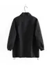 여성의 플러스 사이즈 겉옷 코트의 겨울 재킷 버튼 느슨한 격자 무늬 중간 길이면 대형 가디건 가을 의류 220922