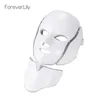 Face Care Devices Foreverlily 7 Colors Pon Beauty Mask Skin Rejuvenation LED Light With Neck AntiAcne Treatment AntiAging SPA 220921