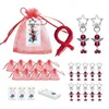 Christmas Decorations 20pcsset Creative Bell Angel Star Buckle Christmas Tree Ornaments Xmas Pendant For Kids Gift Bag Set Christmas Year Decor 220921