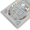 Jewelry Tools Gray Flocked Bead Board Bracelet Beading Organizer Making Tray WorkBenches Size Measuring Plate Craft Tool Accessories