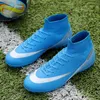 Jurk Schoenen Kwaliteit Voetbalschoenen Groothandel C.Ronaldo Voetbal Assassin Chuteira Campo TFAG Sneaker Futsal Training 220922