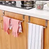 Hooks Towel Racks Over Kitchen Cabinet Door Bar Hanging Holder Bathroom Shelf Rack Home Organizer Long Wall Hook