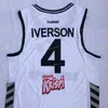 Sj Top Quality Mens Allen # 4 Iverson Besiktas Cola Turka de Turquie Turc Allen Iverson Basketball Maillots