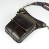 Сумки на пояс Crazy Horse Leather Leg Thigh Fanny Pack Натуральная сумка для мужчин Ремень Bum Heuptas Muslera Moto Piernera Hombre Pouch AR06