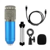 BM 800 USB Mikrofon kondensator 192 kHz / 24 -bitowy Zestawy mikrofonowe do mikrofonu karaoke na komputerowe karaoke do dźwięku / nagrywania / na żywo