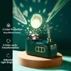 Andra hemträdgårdar 300 ml ultraljudshumidifierare retro mini tåg USB aroma luft diffusor eterisk olje dimma maker fogger med färg LED -ljus 220922