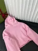 Kadın Hoodies Sweatshirts Tasarımcı Tasarımcı Kadınların kapüşonlu kapüşonlu moda ön -düşkları gelgit gelgit baskısı çatışma rengi kısa mahsul pamuk uzun kollu kadın 66ih