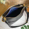 Designer-Hobo-Handtasche aus echtem Leder, Handtasche für Damen, modische Luxus-Umhängetasche, Lady-Crossbody-Handtasche mit geprägtem Reißverschluss und Tragegriff oben