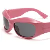 パンクサングラスユニセックスヒップホップサングラスシンプル副杖紫外線防止眼鏡オーバーサイズフレーム眼鏡個性装飾用