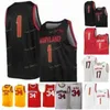 SJ NCAA College Maryland Basketball Jersey 10 Serrel Smith JR 11 Darryl Morsell 12 Reese Mona